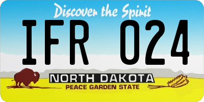 ND license plate IFR024