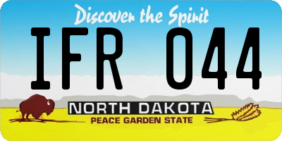 ND license plate IFR044