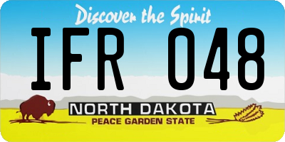 ND license plate IFR048