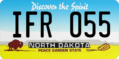 ND license plate IFR055