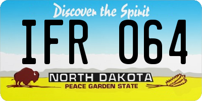 ND license plate IFR064