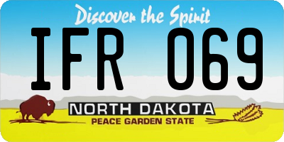ND license plate IFR069
