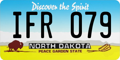 ND license plate IFR079