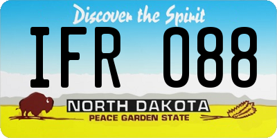 ND license plate IFR088