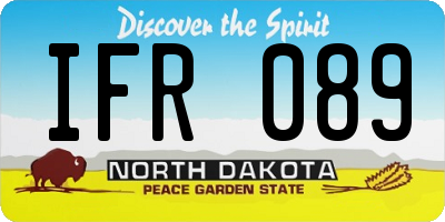 ND license plate IFR089