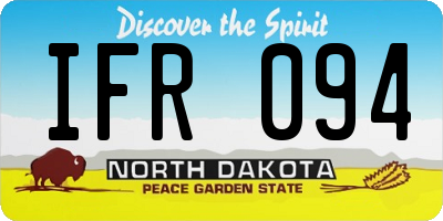 ND license plate IFR094
