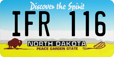 ND license plate IFR116