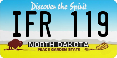 ND license plate IFR119