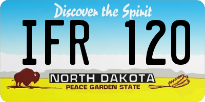 ND license plate IFR120