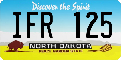 ND license plate IFR125