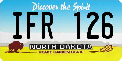 ND license plate IFR126