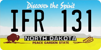 ND license plate IFR131