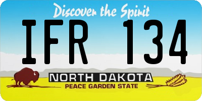 ND license plate IFR134