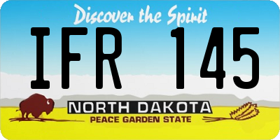 ND license plate IFR145