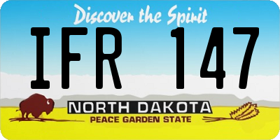 ND license plate IFR147
