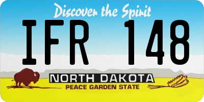 ND license plate IFR148