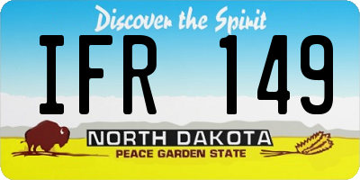 ND license plate IFR149
