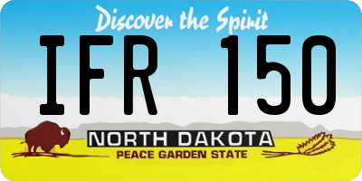ND license plate IFR150