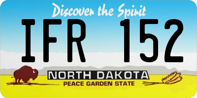ND license plate IFR152