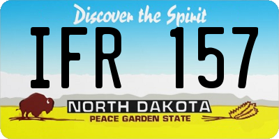 ND license plate IFR157