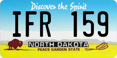 ND license plate IFR159
