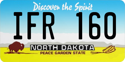 ND license plate IFR160