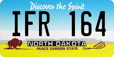 ND license plate IFR164