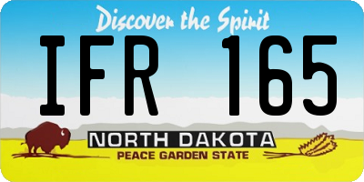 ND license plate IFR165