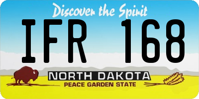 ND license plate IFR168