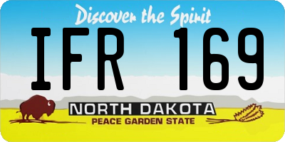 ND license plate IFR169