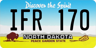 ND license plate IFR170