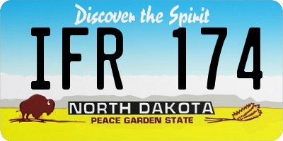 ND license plate IFR174