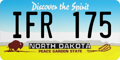 ND license plate IFR175