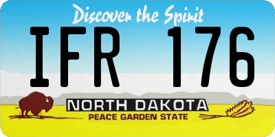 ND license plate IFR176