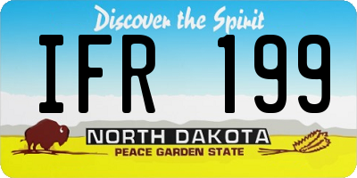 ND license plate IFR199
