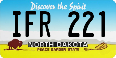 ND license plate IFR221