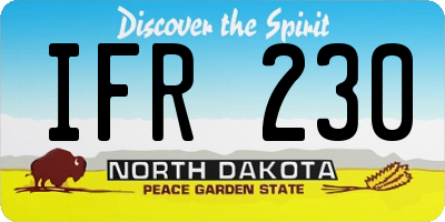 ND license plate IFR230
