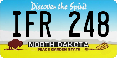 ND license plate IFR248