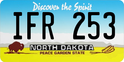 ND license plate IFR253