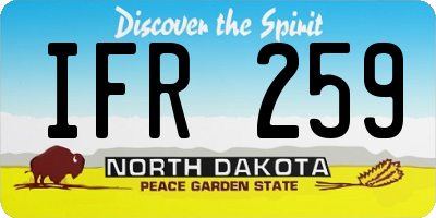 ND license plate IFR259