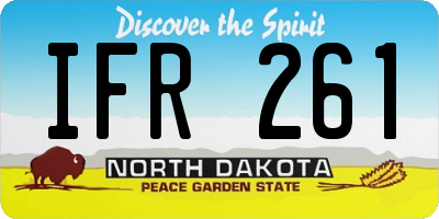 ND license plate IFR261