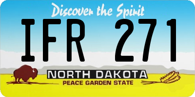 ND license plate IFR271