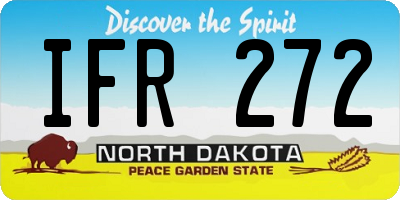 ND license plate IFR272