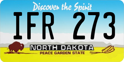 ND license plate IFR273