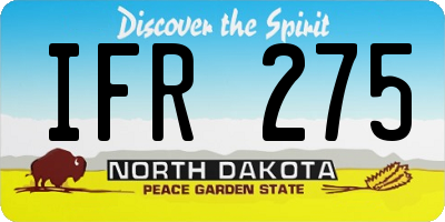 ND license plate IFR275