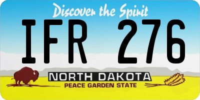 ND license plate IFR276