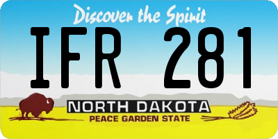 ND license plate IFR281