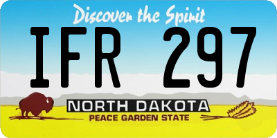 ND license plate IFR297