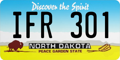 ND license plate IFR301