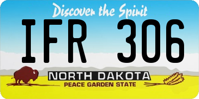 ND license plate IFR306